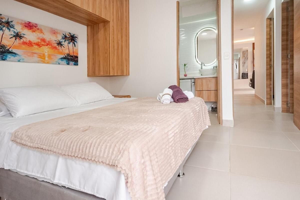 Apto Luxury 7 Minutos A Pie De La Playa Apartamento *